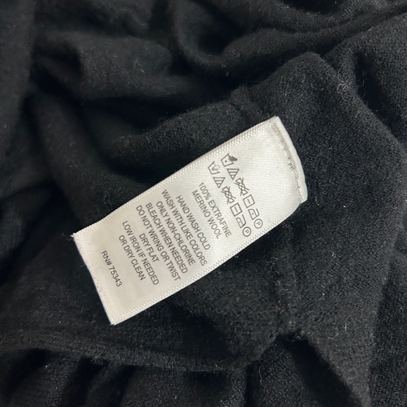 Cynthia Rowley Black Flounce Sleeve Knit Cardigan - Picture 9 of 10